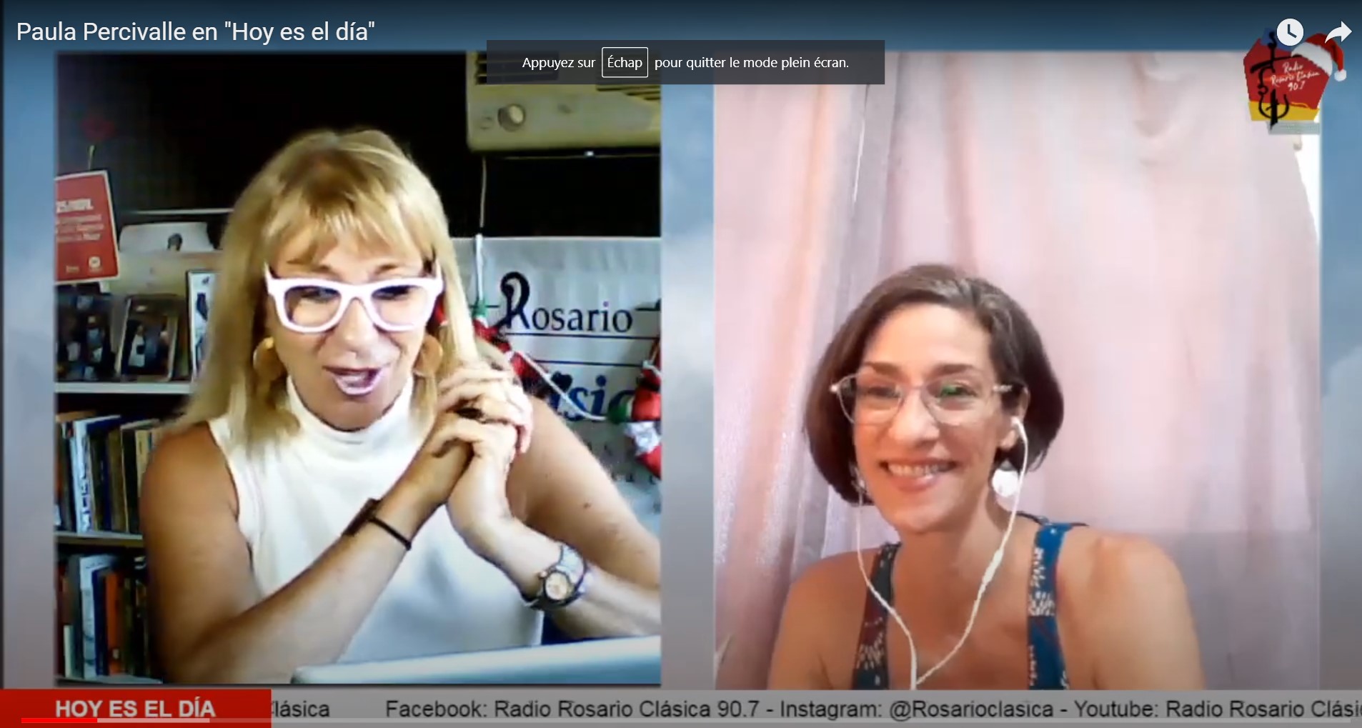 Paula Percivalle en “Hoy es el día”